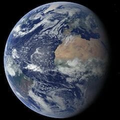 Photo of the Earth from space